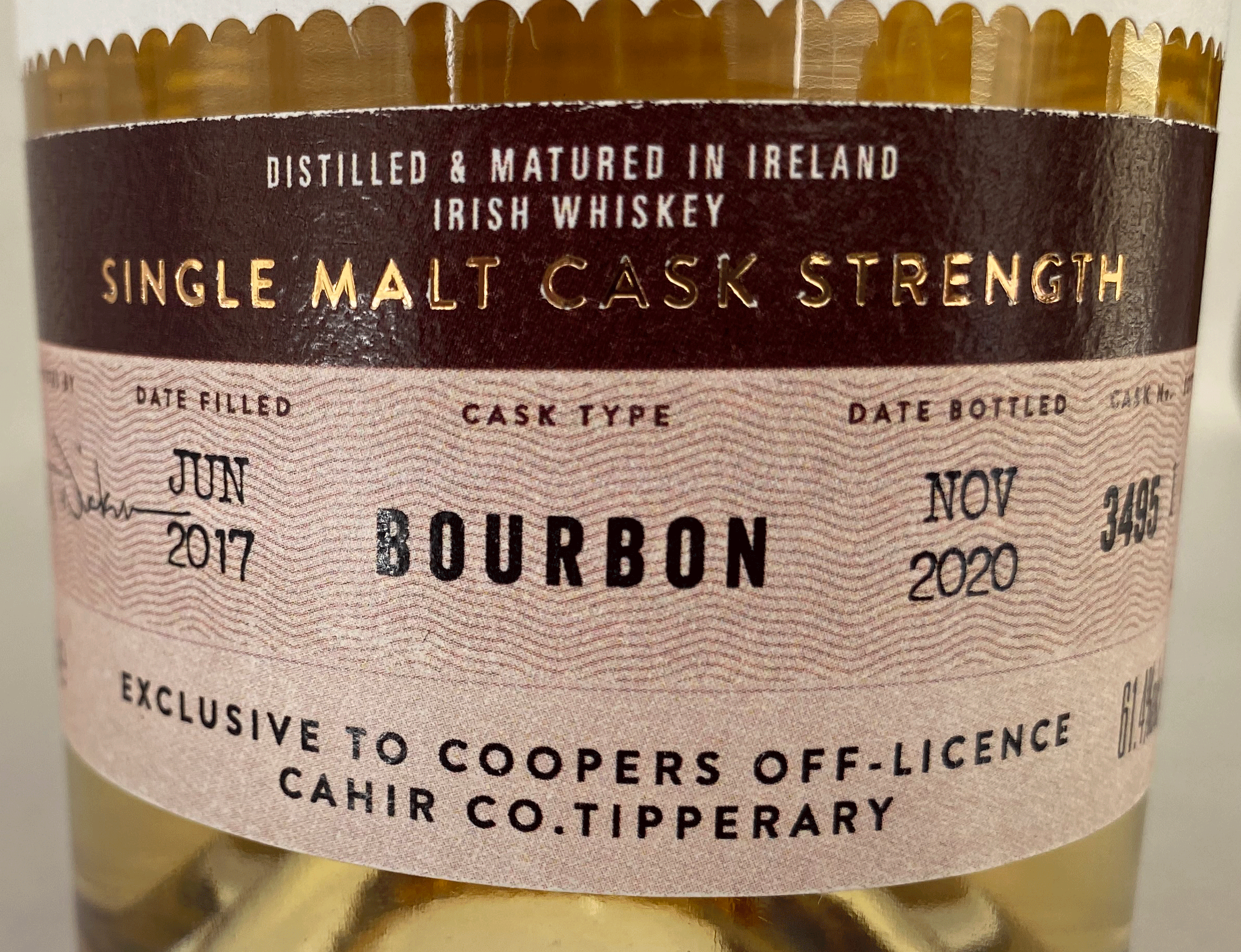 Coopers Cask Single Malt Whiskey